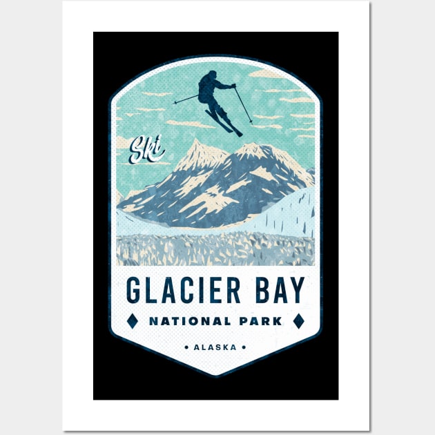 Ski Glacier Bay National Park Alaska Wall Art by JordanHolmes